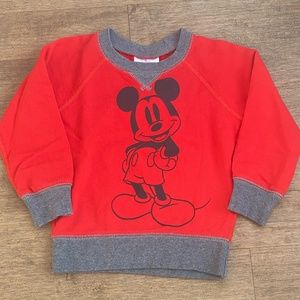 Hanna Andersson + Disney - Mickey Mouse sweatshirt (NWOT) Size 90/Size 3
